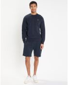 Sweat col rond bleu foncé