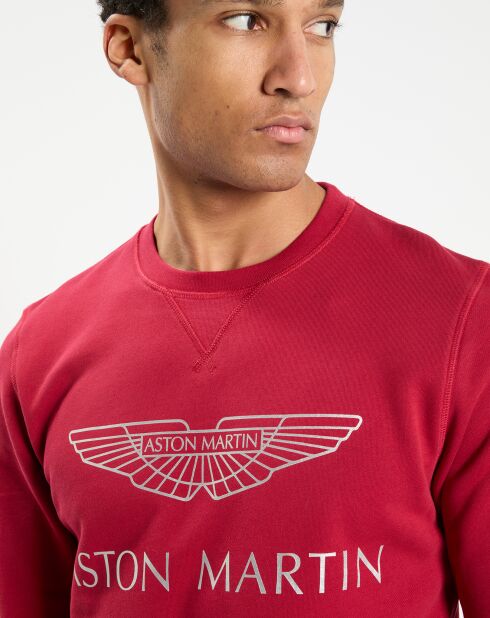 Sweat col rond Aston Martin Racing rouge