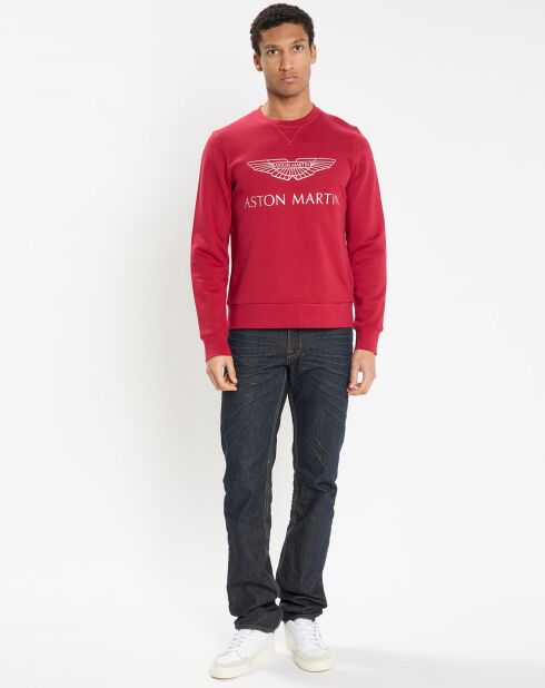 Sweat col rond Aston Martin Racing rouge