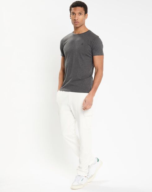 Jogging cargo Slim Fit écru