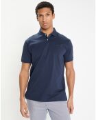 Polo en Jersey Regular Fit uni Smart bleu marine