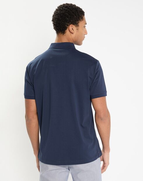 Polo en Jersey Regular Fit uni Smart bleu marine