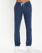 Pantalon en Coton & Lin Beach bleu