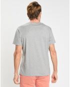 T-shirt en Jersey Regular Fit Rib gris