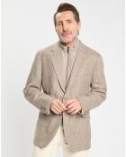 Veste avec parement amovible beige