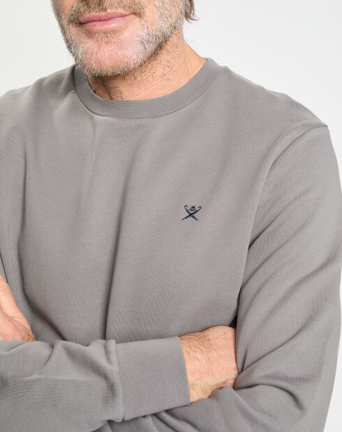 Sweat col rond gris