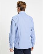 Chemise Slim Fit imprimée bleue