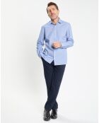 Chemise Slim Fit imprimée bleue