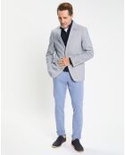 Blazer en Coton & Lin Milleraie bleu/blanc