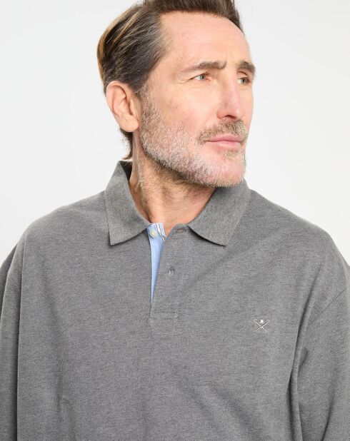 Polo Classic Fit gris foncé