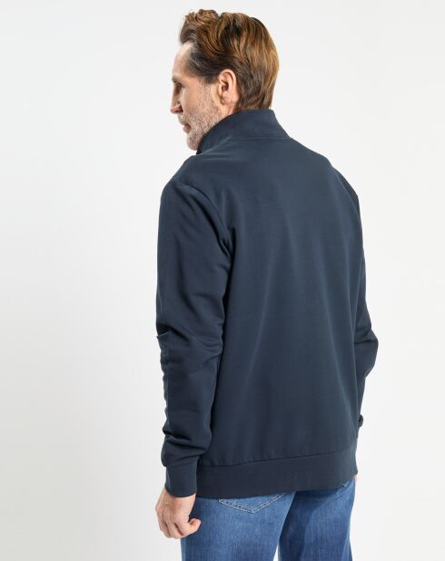 Sweat zip montant Sport bleu marine