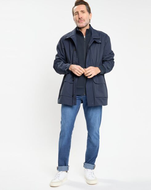 Parka imperméable Technique Vélo bleu marine