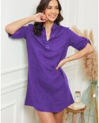 Violettes Clara Kleid aus 100% Leinen