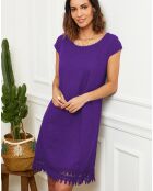 Robe 100% Lin Mina violette