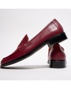 Mocassins en Cuir Juliette rouges