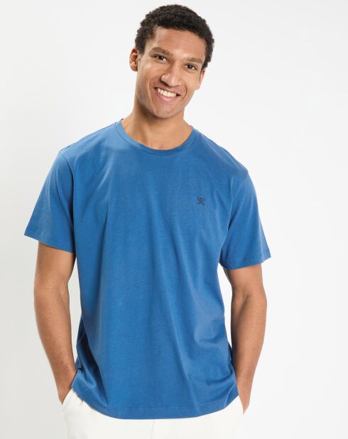 T-Shirt Regular Fit uni Yok bleu moyen