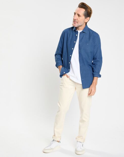 Chemise en Jean Slim Fit bleu moyen