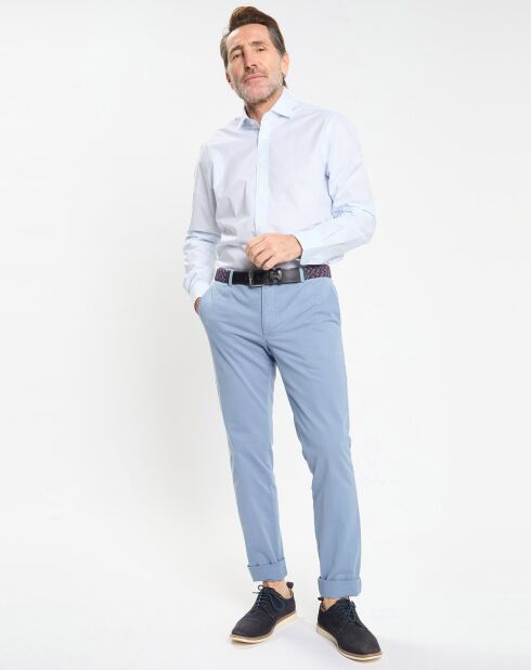 Pantalon chino Slim Fit Kensignton bleu clair