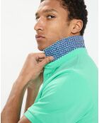 Polo Regular Fit uni piqué vert clair