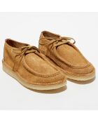 Derbies en Velours de Cuir Desert Nomad marron clair