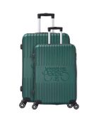 2 Valises 4 roues doubles Corsa 50/60 cm vert kaki