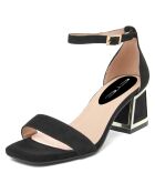 Sandales Lisa noires - Talon 6 cm