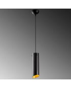 Suspension Maçka Noyer/jaune moutarde - 114x8 cm