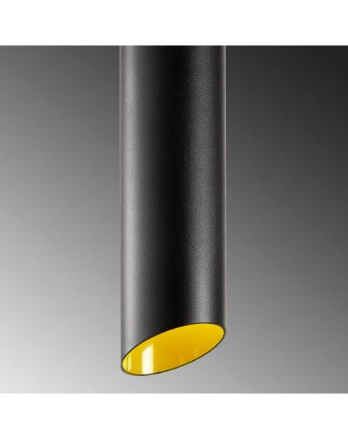Suspension Maçka Noyer/jaune moutarde - 114x8 cm
