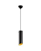 Suspension Maçka Noyer/jaune moutarde - 114x8 cm