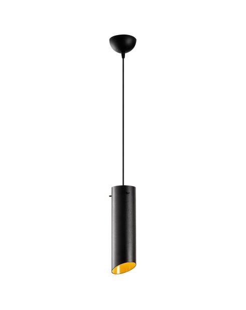 Suspension Maçka Noyer/jaune moutarde - 114x8 cm