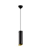 Suspension Maçka Noyer/jaune moutarde - 114x8 cm