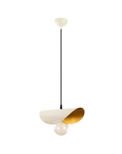 Sivani weiß/gelber Kronleuchter - 30x17 cm