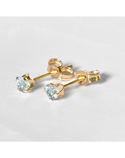 Ohrstecker mit Topas aus 0,17 Karat Gelbgold