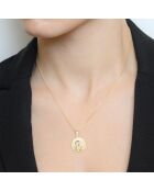 Pendentif Médaillon Marie or jaune