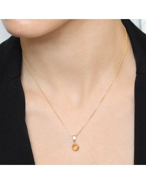 Ciondolo in oro giallo citrino