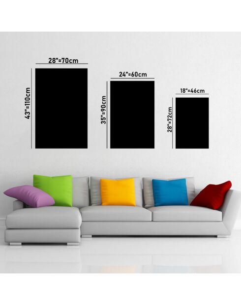 Tableau décoratif en verre trempé  Epices multicolore - 46x72 cm