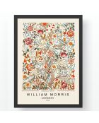 Pittura decorativa con cornice fiori multicolori - 35x45 cm
