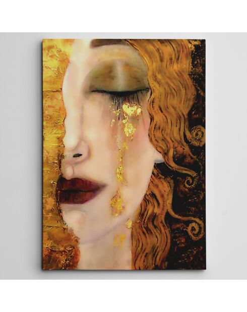 Pittura decorativa Volto di donna multicolore - 50x70 cm