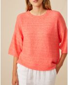 Pull en Laine & Alpaga Fauve fraise