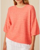 Pull en Laine & Alpaga Fauve fraise