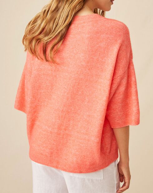 Pull en Laine & Alpaga Fauve fraise