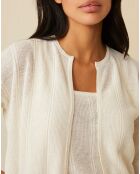 Gilet en Lin & Coton Filipa écru
