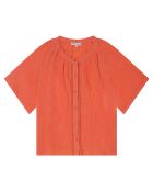 Blouse en Gaze de Coton Emelia fraise