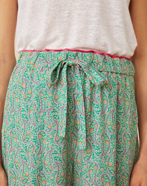 Pantalon Esteban imprimée cachemire multicolore