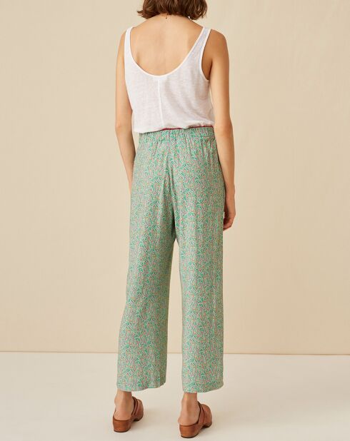Pantalon Esteban imprimée cachemire multicolore
