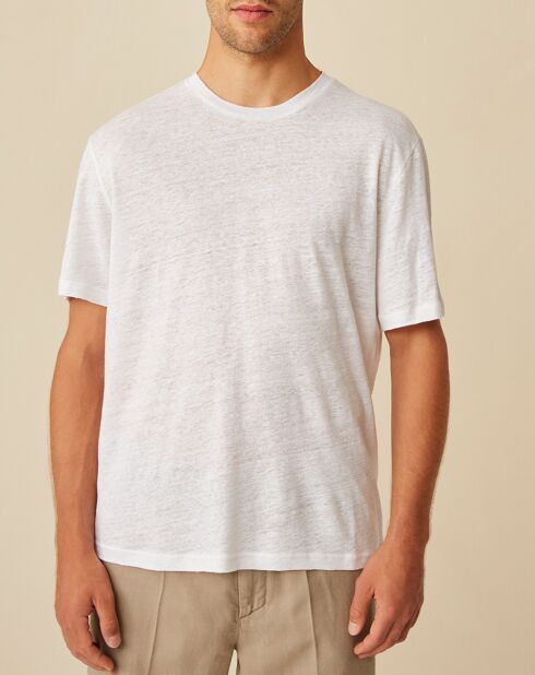 T-Shirt 100% Lin Humbert blanc