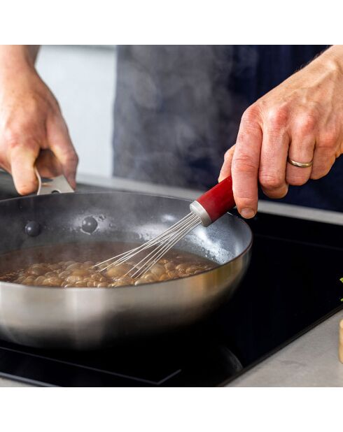 Fouet plat Core Line rouge