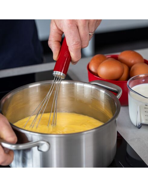 Fouet plat Core Line rouge