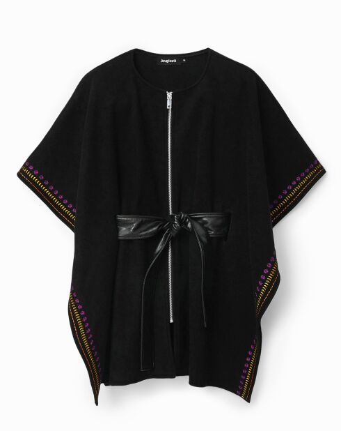 Schwarzer Xin-Poncho