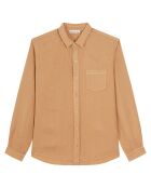 Chemise slim 100% Lin Danny camel